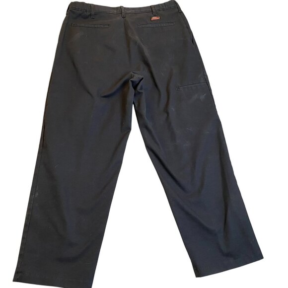 Dickies Black Work Pants Mens 34x26 Cotton/Polyester Durable Comfortable - Picture 2 of 13